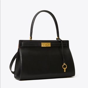 NWT Tory Burch Lee Radziwill Small Satchel Black